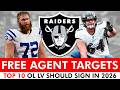 Raiders Free Agent Targets: Top 10 OL Las Vegas Should Target In 2026 NFL Free Agency