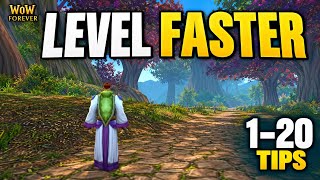 Level Like A Pro! 1-20 Faster Leveling Tips | Wow Forever