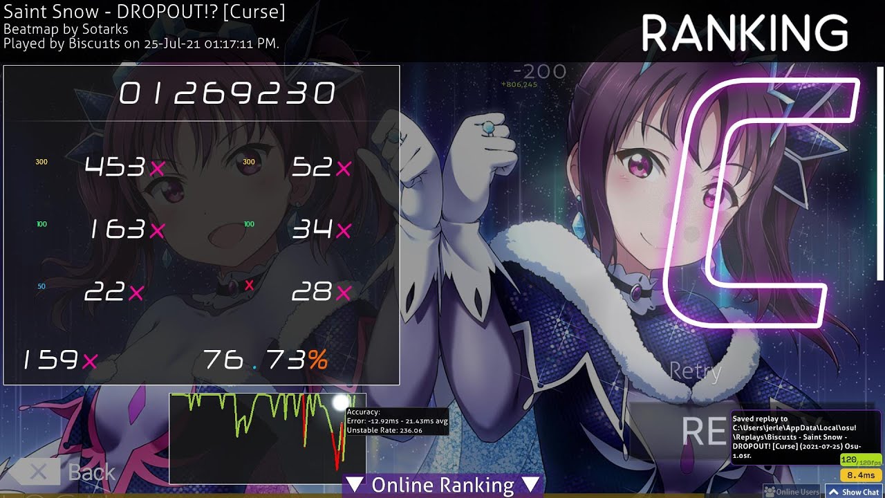 Never enough zxcursed осу карта