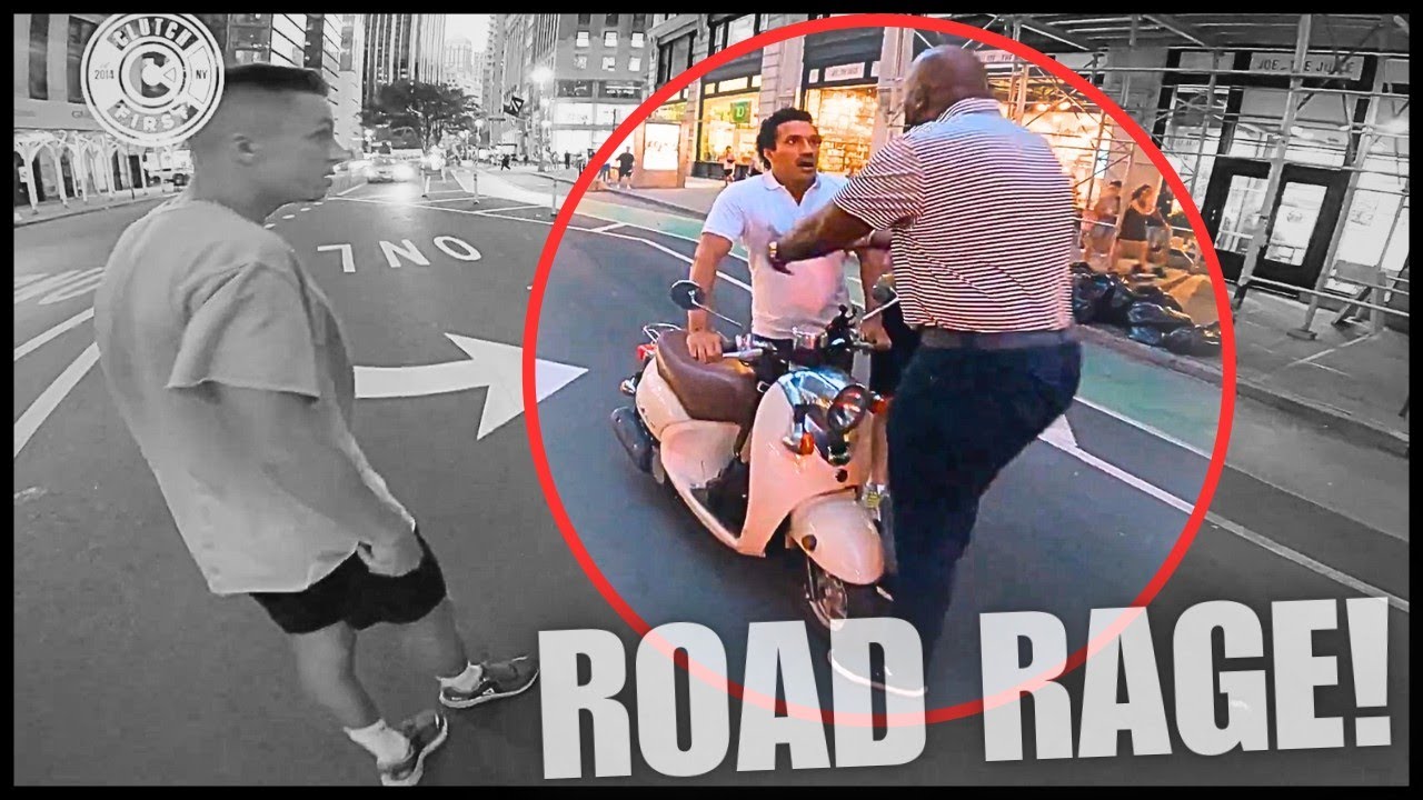 MOPED RIDER IN SHOCK AFTER ROAD RAGE WITH STREET HOOLIGANS | Epic Moto ...