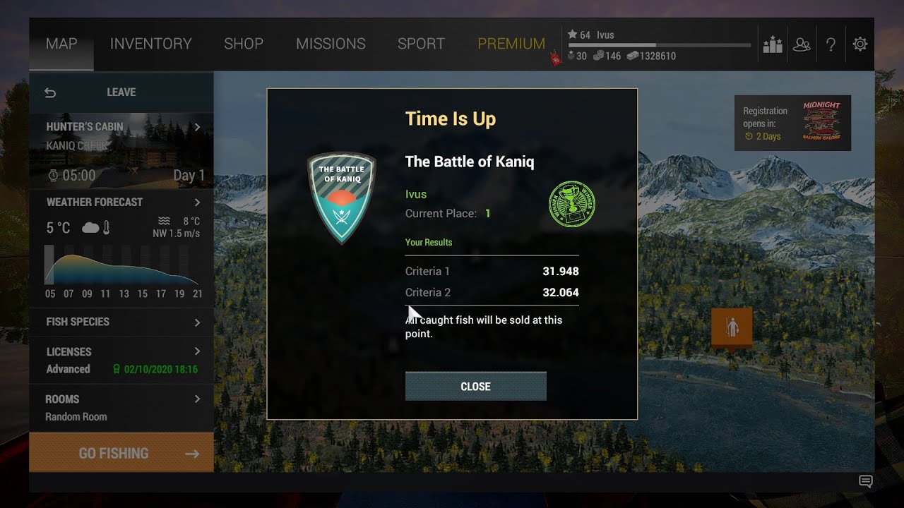 Fishing Planet Kaniq Creek   Battle of Kaniq,  3rd place