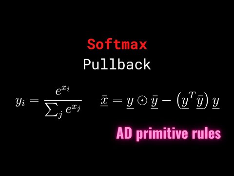 Softmax - Pullback/vJp rule