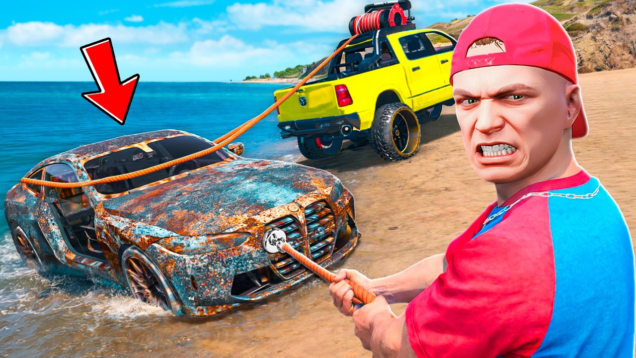 Ich ZIEHE VERSUNKENE AUTOS aus dem WASSER in GTA 5! 😱
