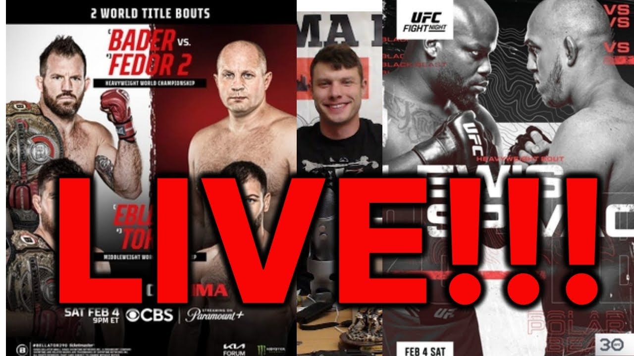 UFC FIGHT NIGHT+BELLATOR 290 LIVE STREAM PLAY-BY-PLAY (LEWIS VS SPIVAK) (FEDOR VS BADER)