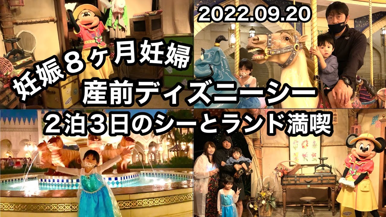 妊娠8ヶ月 妊婦ディズニー産前旅行 シー編 Youtube