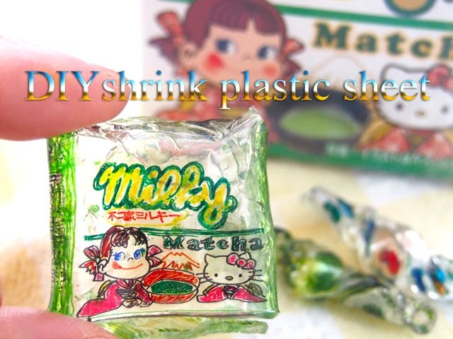 プラ板で３dキャンディの作り方 Diy Shrink Plastic Ban Candytutorial Youtube
