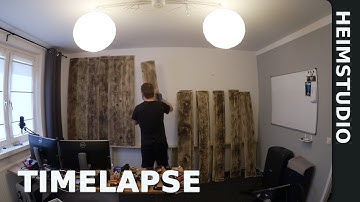 Backdrop wall - Building a YouTube Studio Part 3 - Timelapse