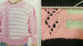 Kids Sweater Design/Kids Jali Design in Hindi/Knitting Tutorials:Design-97