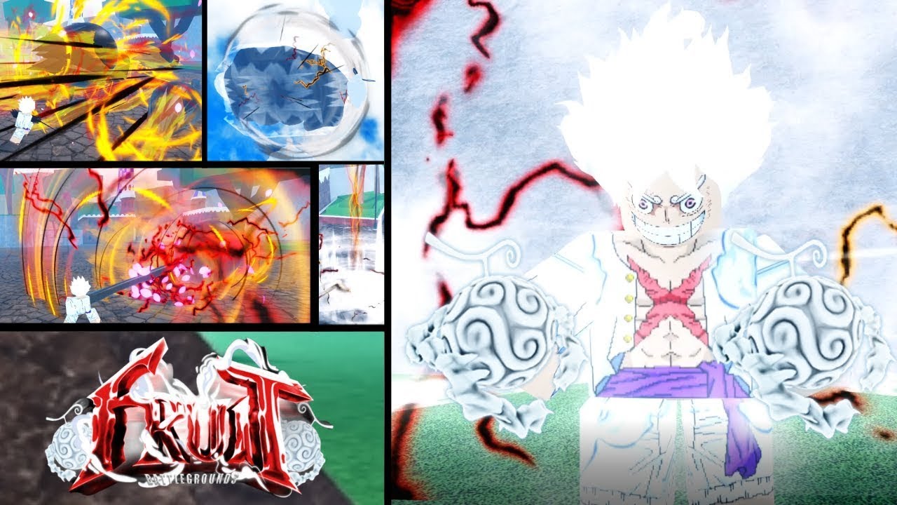 GEAR 5 SHOWCASE #gear5 #gear5luffy #fruitbattlegrounds #onepiece #luff, fruit battle grounds