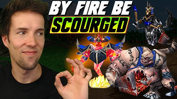 It is VERY RARE to see the Undead with a Firelord - WC3