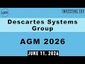 Descartes Systems AGM 2026 | Shareholders Approve All Motions Post Strong 40% Operating Cash Surge