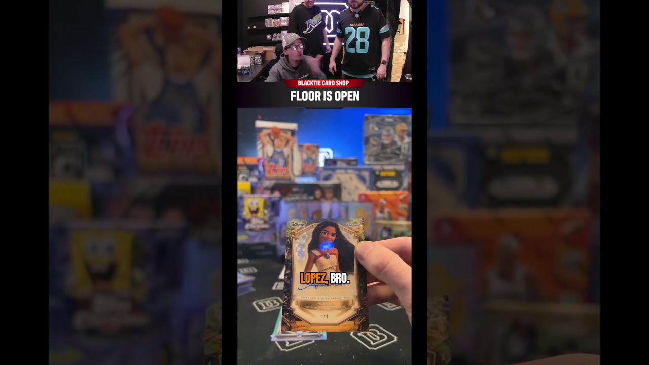 🚨 1-of-1 MOANA! 🤯🔥pulled out of 2025 Topps Chrome Disney Wonder on TikTok 🔥🔥🔥🔥🔥 #disney #moana