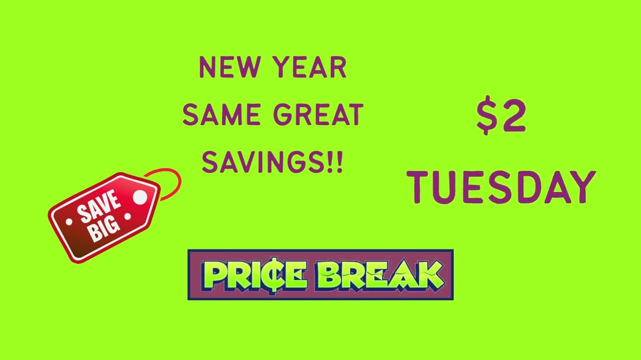 Save Big! $2 Tuesday Shop Price Break  @PriceBreak  