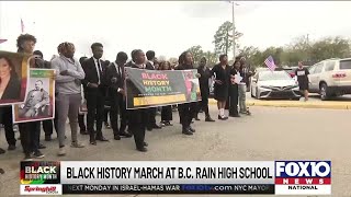 BC Rain High School holds Black History Month march