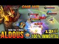12 Kills + Enemy Surender || Aldous Best 1 Hit Damage Build || Build Top 1 Global Aldous ~ MLBB