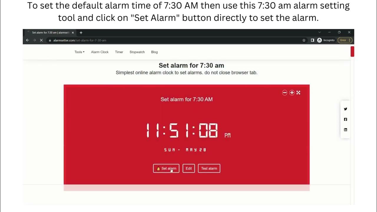 How To Set An Alarm For 730 AM YouTube