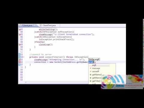 Intermediate Java Tutorial   52   Connecting to the Server