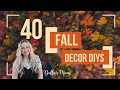 40 MUST SEE!! Fall DIYS | Dollar Tree and Other Budget Friendly supplies | Home Decor