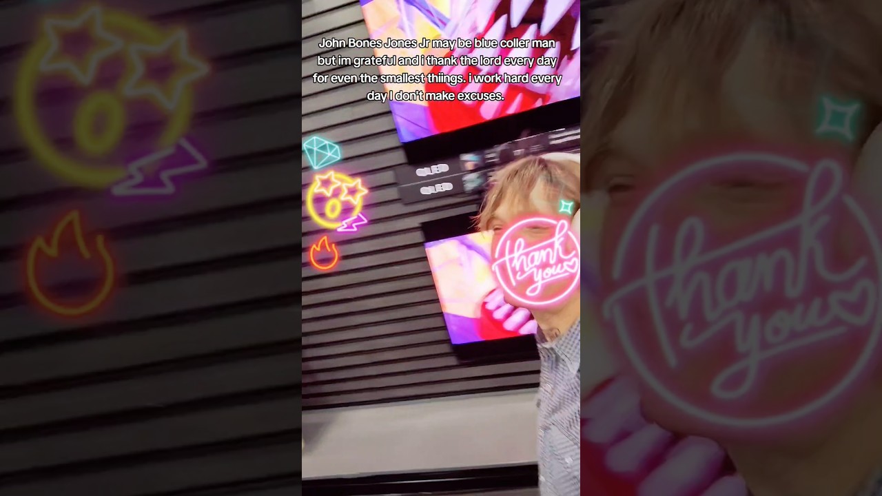 John Bones Jones Jr project manager is grateful and thanks God every day. I work hard every day.