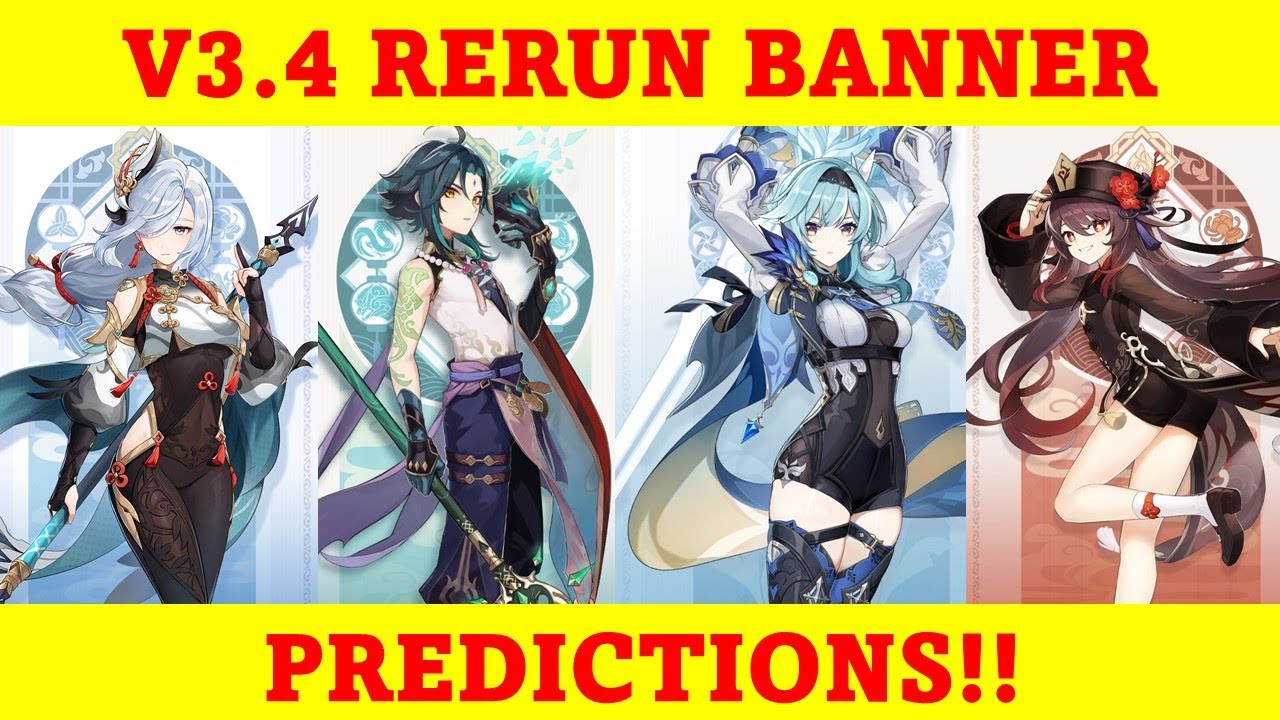 V3.4 Rerun Banner Predictions !! Genshin Impact YouTube