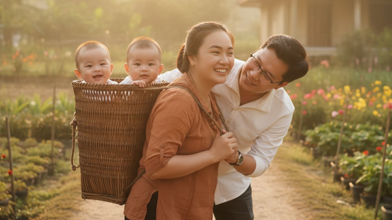Tu Tien Freezes as Jack Tears Down the Garden — A Heart-Melting Surprise for Their Twins