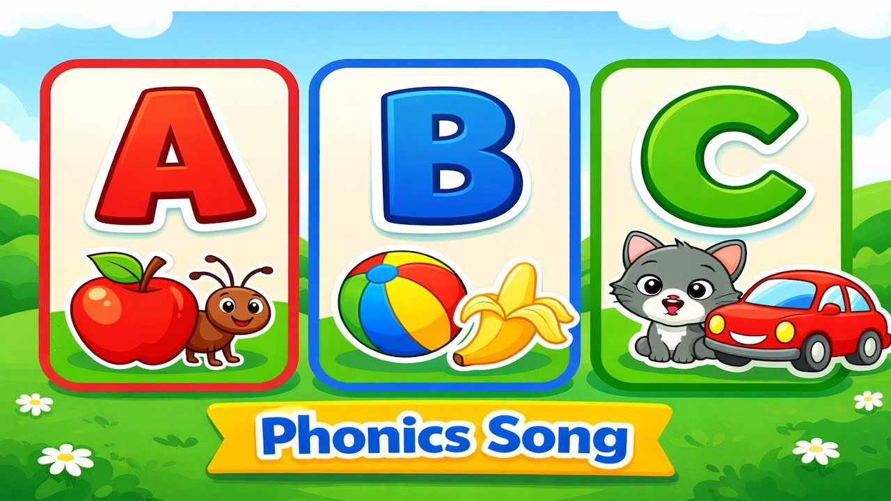 ABC Rhymes for Toddlers | A to Z Phonics Song for Kids | Fun ABC ...