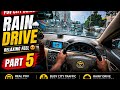 Relaxing Rainy POV Drive 🌧️ | Busy City Traffic Experience 🚗
