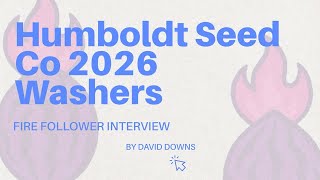 Humboldt Seed Co 2026 Washers lineup