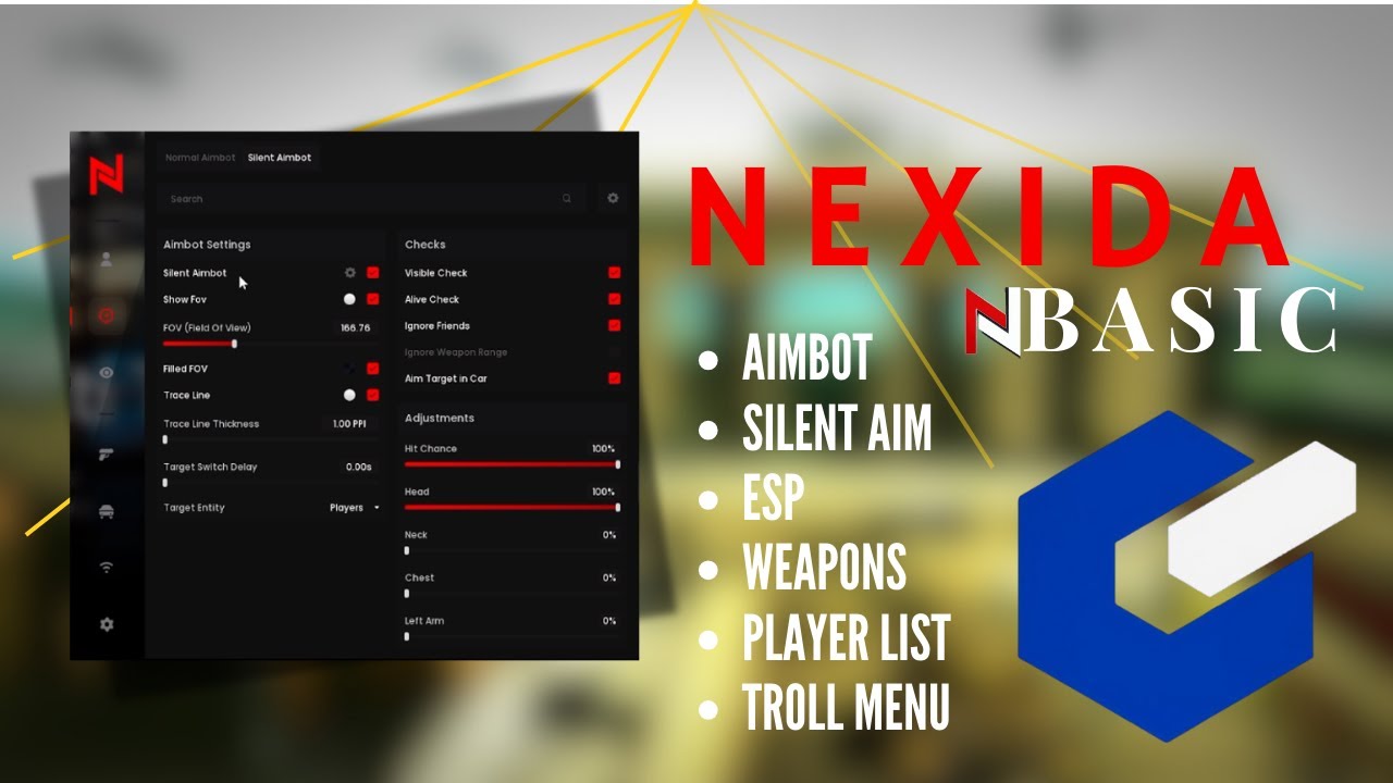 [QBYTE] MTA:SA CHE3T [AIMBOT/SILENT AIM/ESP/LOCALPLAYER/WEAPONS/AndMore]
