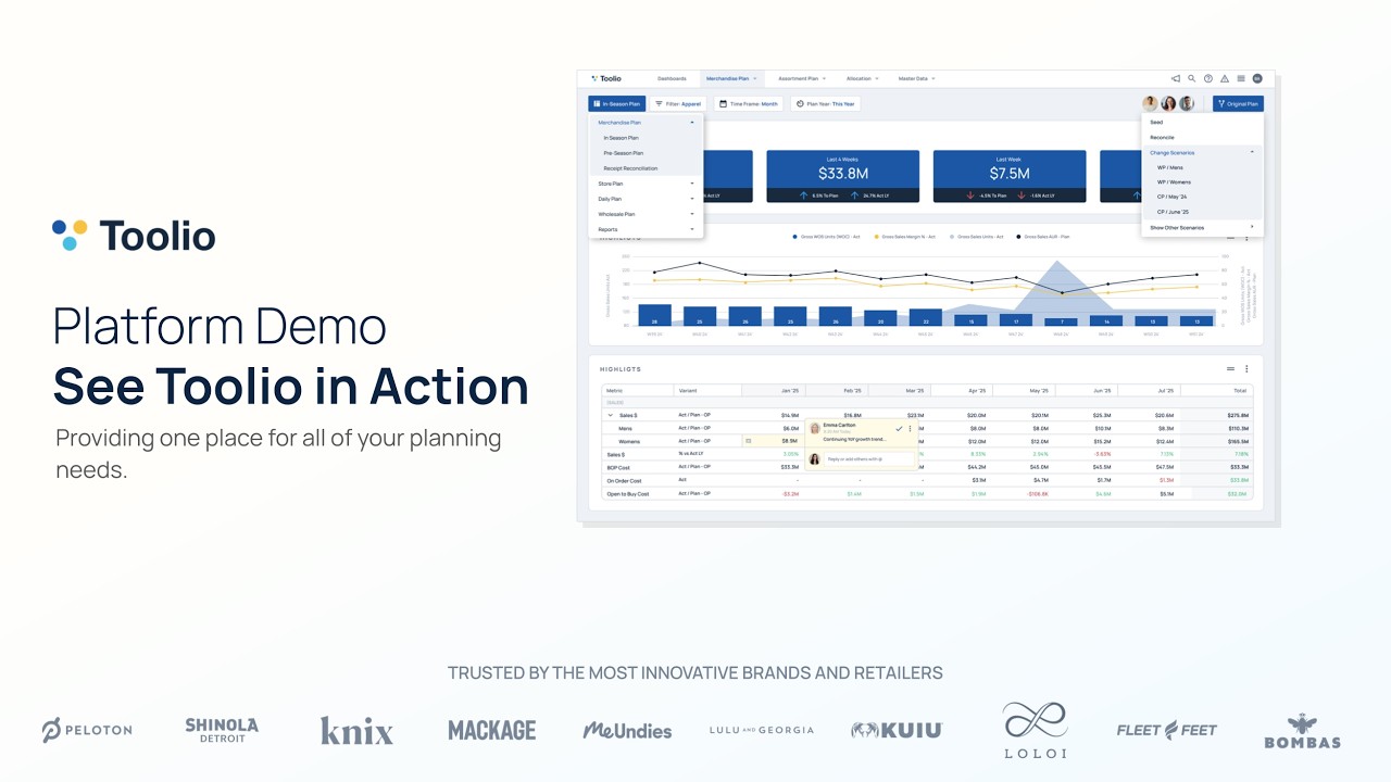 Toolio Platform Walkthrough: Merchandise Planning, Assortment Planning ...