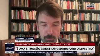 Schüler fala sobre conversas entre Vorcaro e Toffoli: "Situação constrangedora"