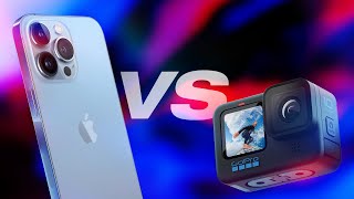 iPhone 13 Pro Max vs GoPro HERO 10! (In-Depth VIDEO Comparison)