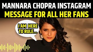 Mannara Chopra ने Fans को भेजा Audio Message | Mannara Fam | Mannara Ki Tribe | Munara | Munawar