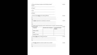 Grade 9 Integrated Science Term 3 2026 Opener Exam with Marking Scheme