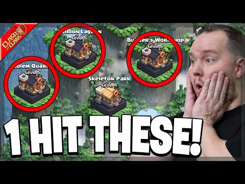 1 SHOT these 3 Clan Capital Districts! - Clash of Clans