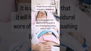 Pushing with an Epidural birth