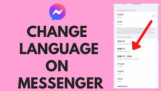 How to Change Language on Facebook Messenger (EASY!)