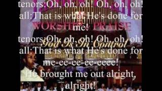 Vignette de la vidéo "What He's Done For Me by James Hall and Worship & Praise"
