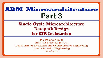 Single Cycle Microarchitecture Datapath Design for STR Instruction | ARM Microarchitecture Part 3