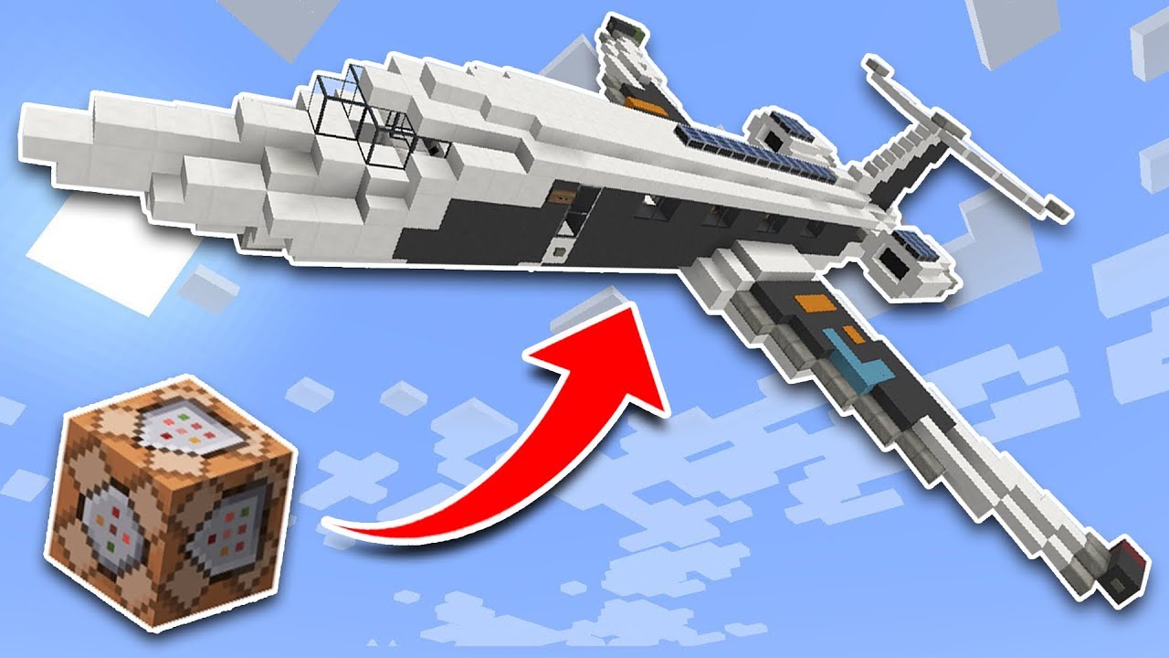 WORKING PLANE in Minecraft Pocket Edition Using Command Blocks! - YouTube