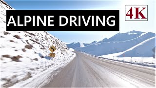 Lindis Pass Road Alpine Driving, South Island New Zealand 4K