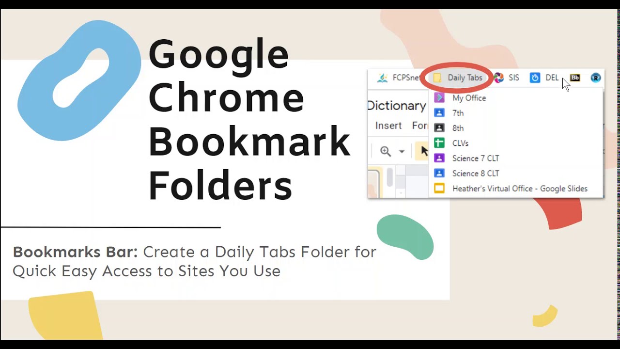 how to create a bookmark in chrome