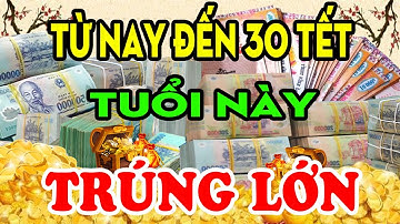 Từ Nay Đến 30 Tết, 4 Con Giáp BỖNG TRÚNG SỐ Cực Đậm, Trước Tết ĐỔI ĐỜI Bất Ngờ,Khổ Mấy Cũng GIÀU TO