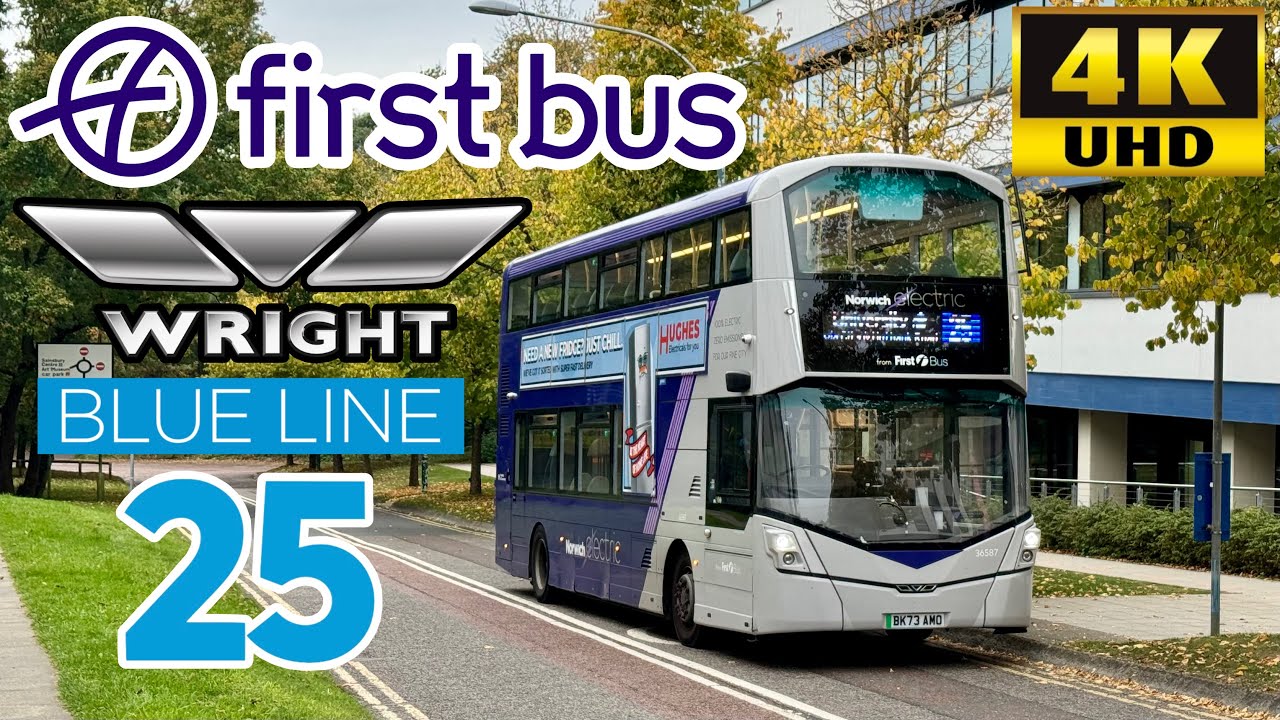 [First Bus Eastern Counties: 25 University of East Anglia to Norwich Station via Colman Hospital]