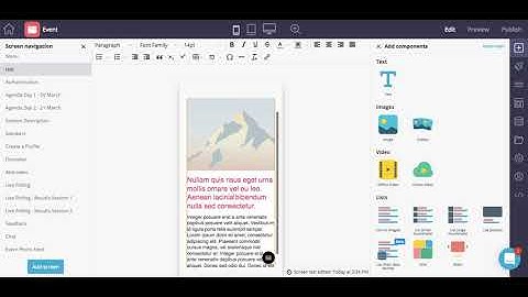 How to Edit your App - Screen Management, Layouts, Text