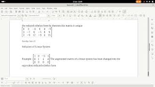 Linear Algebra 101 (48) Basic and free variables