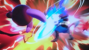 my first win against a level 9 cpu (Kirby VS Lvl 9 Lucario)