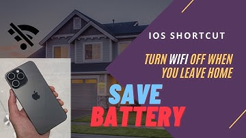 SAVE IPHONE BATTERY LIFE | iOS shortcuts | Turn your wifi OFF and 5G ON outside home automatically.