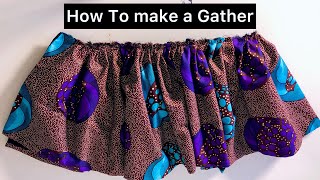 DIY: how to gather fabric and make ruffles (DETAILED)