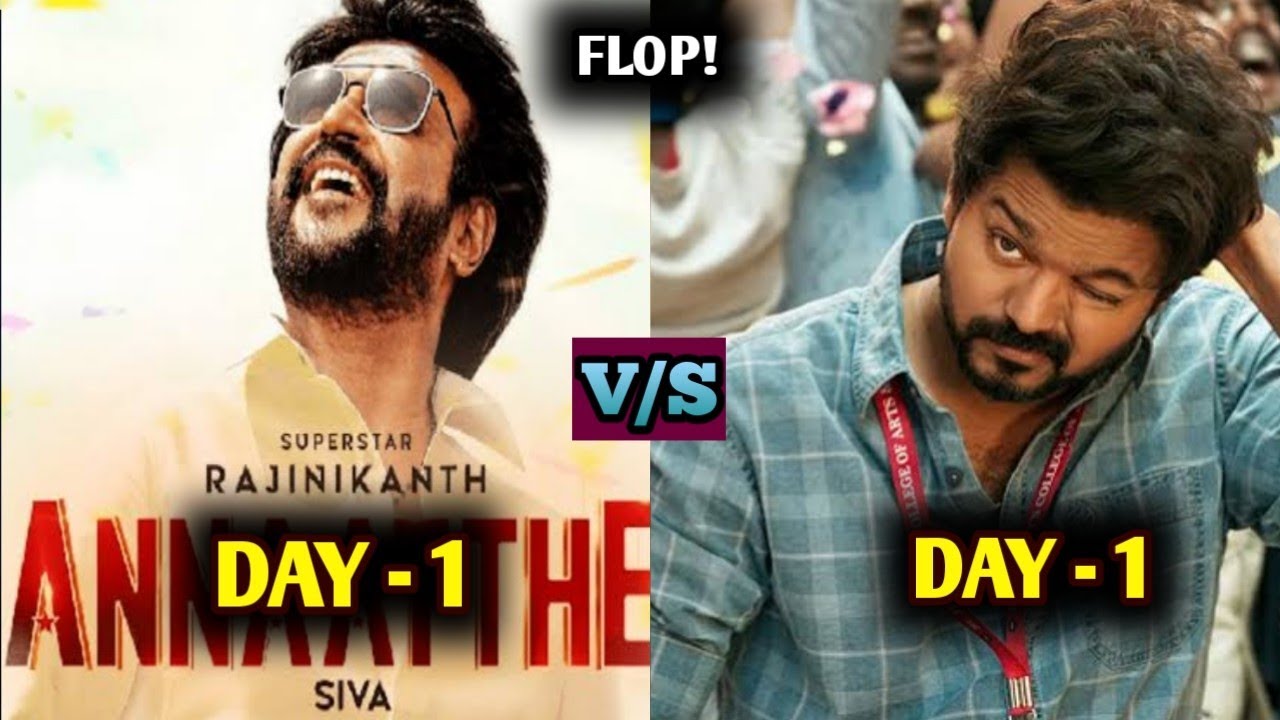Annaatthe vs Master, Master vs Annaatthe, Annaatthe 1st Day Collection vs Master 1st Day Collection